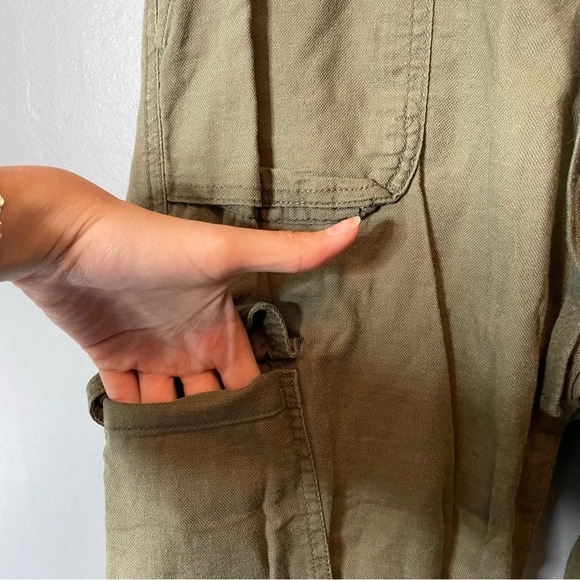 GAP army green cargo joggers women’s size medium - Picture 4 of 8